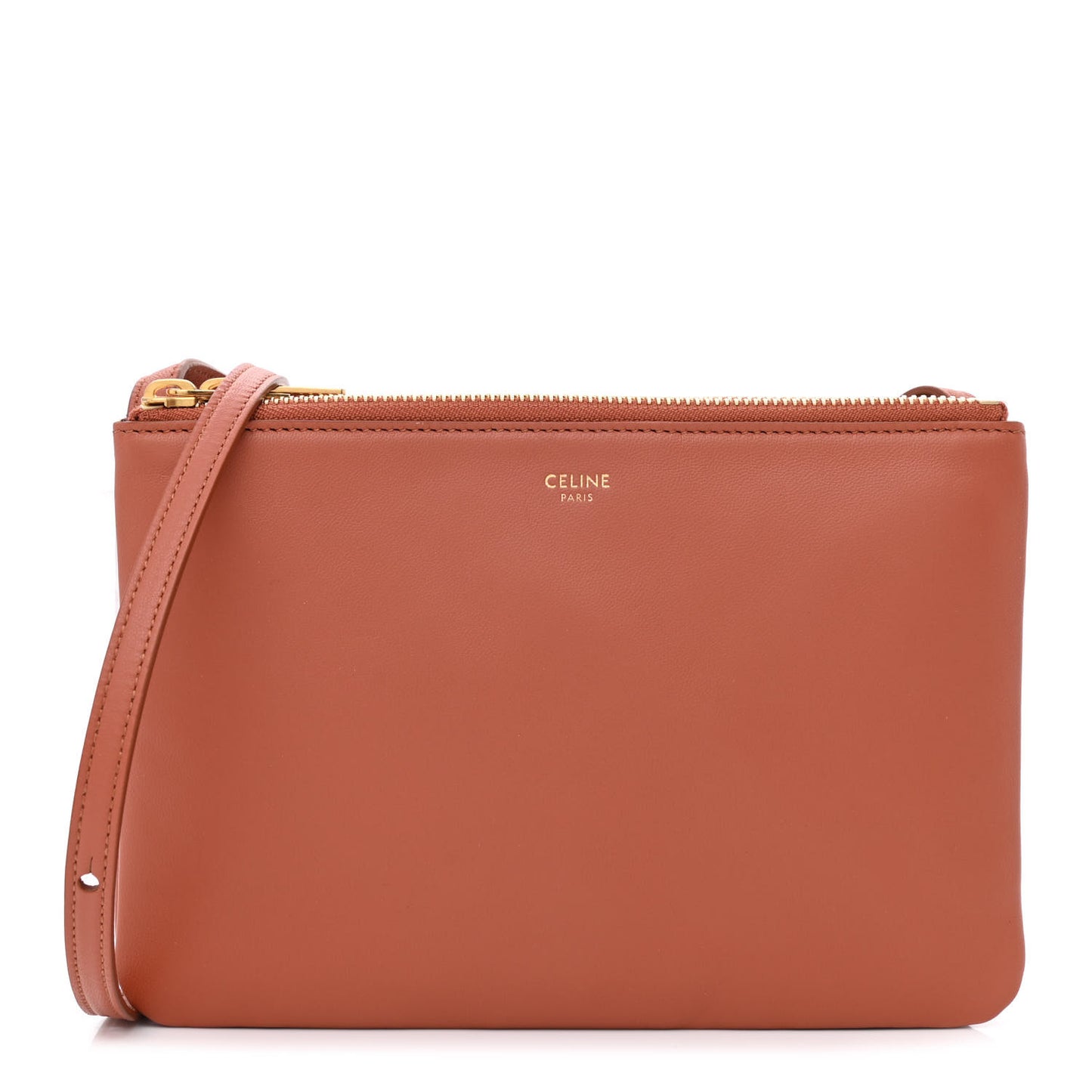 Lambskin Small Trio Crossbody Bag Tan