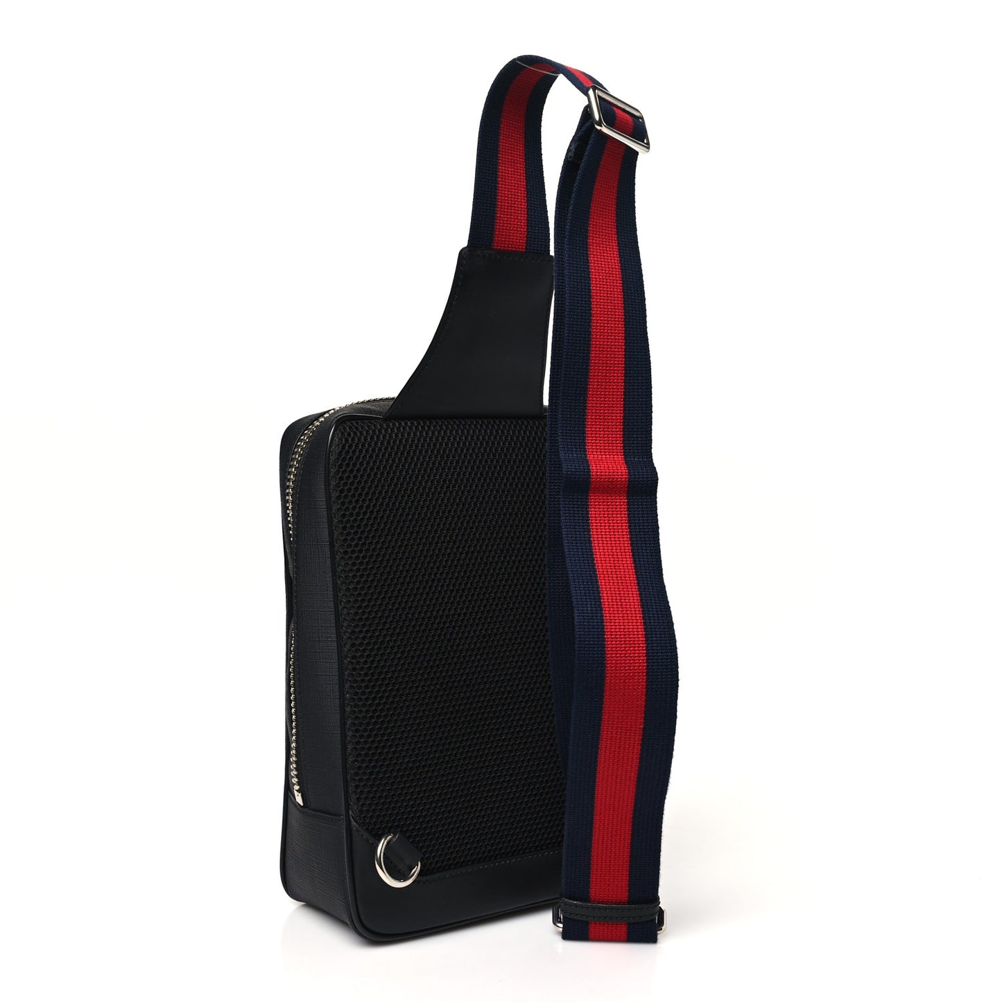 GG Supreme Monogram Web Belt Bag Black Grey