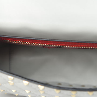 Valentino Garavani Nappa Medium Rockstud Spike Shoulder Bag Opal Grey 11 of 11