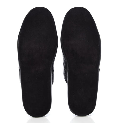 Louis Vuitton X SUPREME Lambskin Mens Hugh Slippers 8 Black 5 of 12