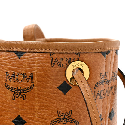 MCM Visetos Medium Liz Reversible Shopper Tote Cognac 26 of 26