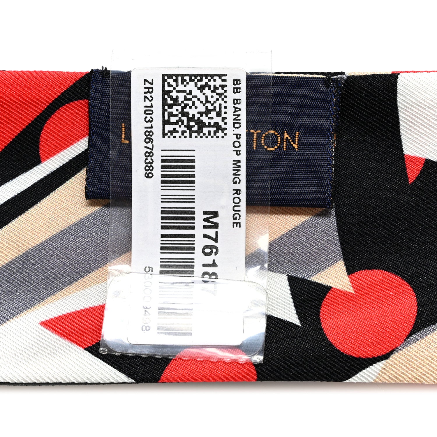 Louis Vuitton Silk Pop Monogram BB Bandeau Red 3 of 5
