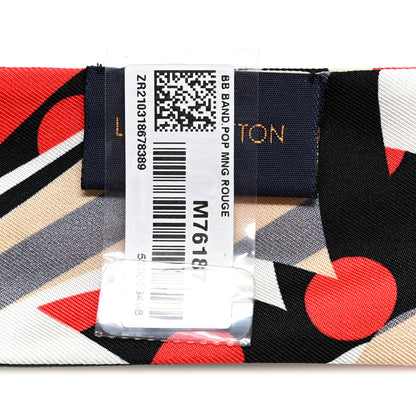 Louis Vuitton Silk Pop Monogram BB Bandeau Red 3 of 5