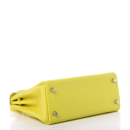 Hermes Swift Kelly Retourne 25 Lime 3 of 10