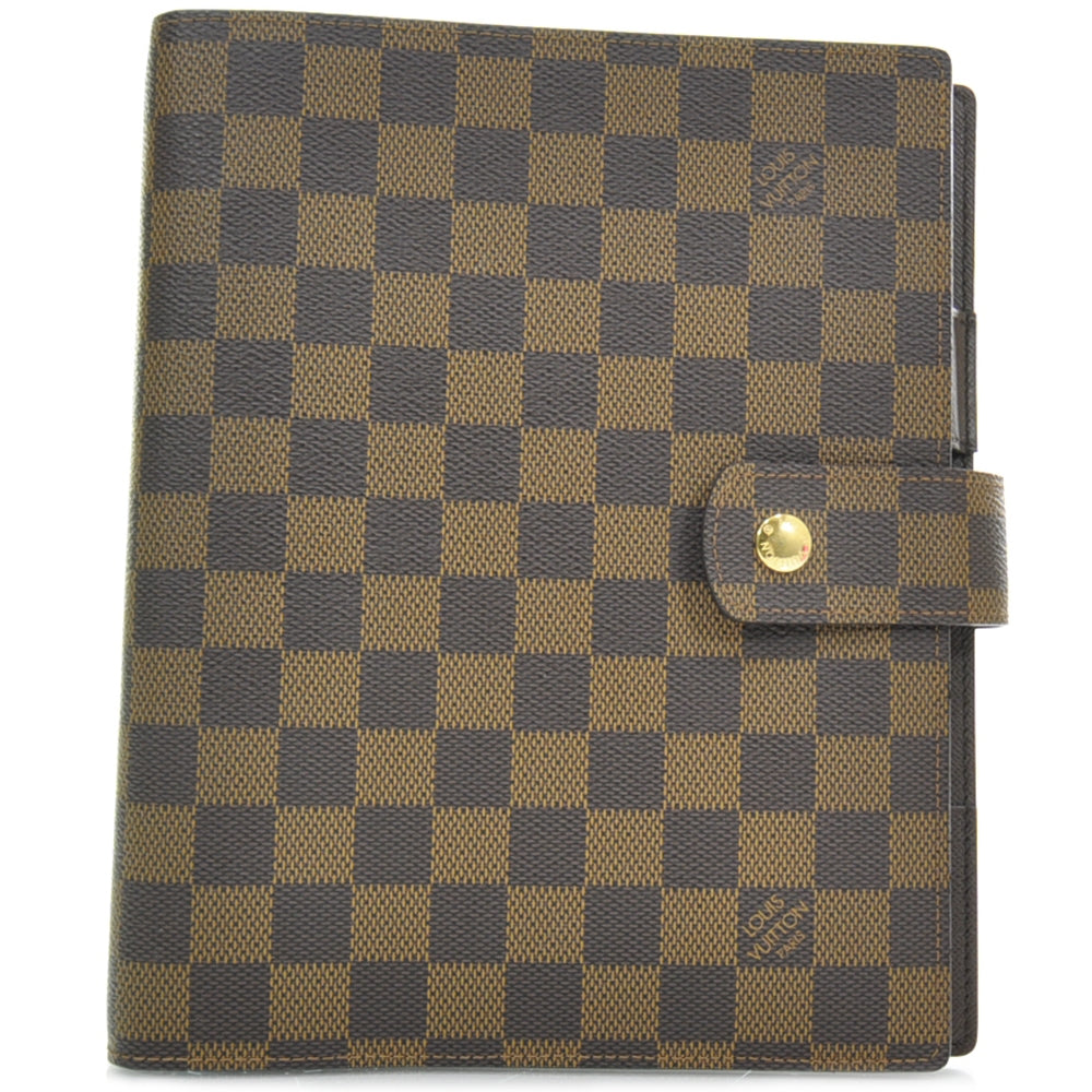 Louis Vuitton Damier Ebene Large Ring Agenda 1 of 8