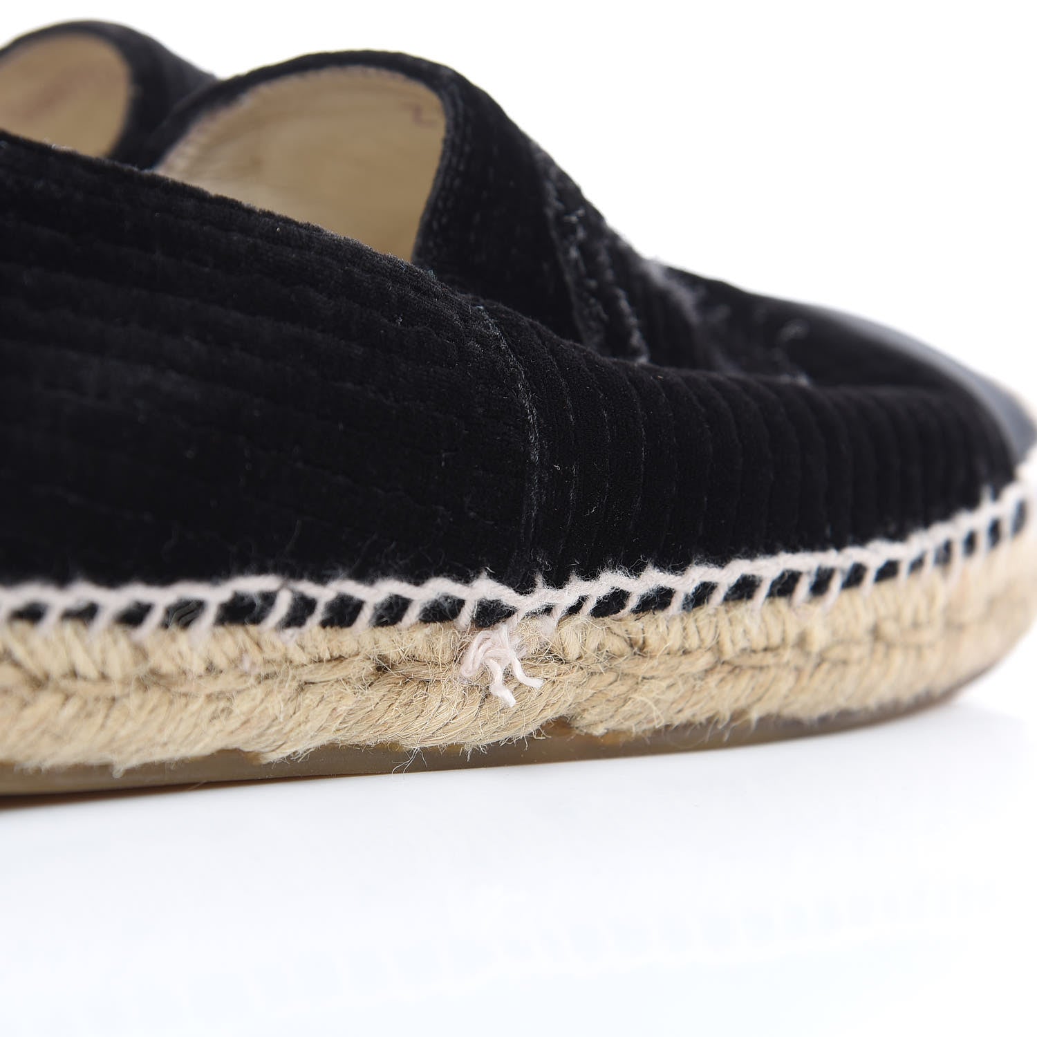 Chanel Velvet Grosgrain CC Espadrilles 42 Black 8 of 14