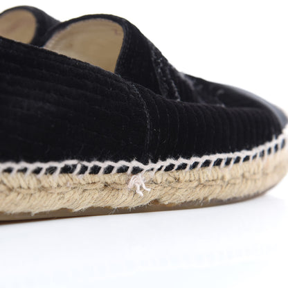 Chanel Velvet Grosgrain CC Espadrilles 42 Black 8 of 14