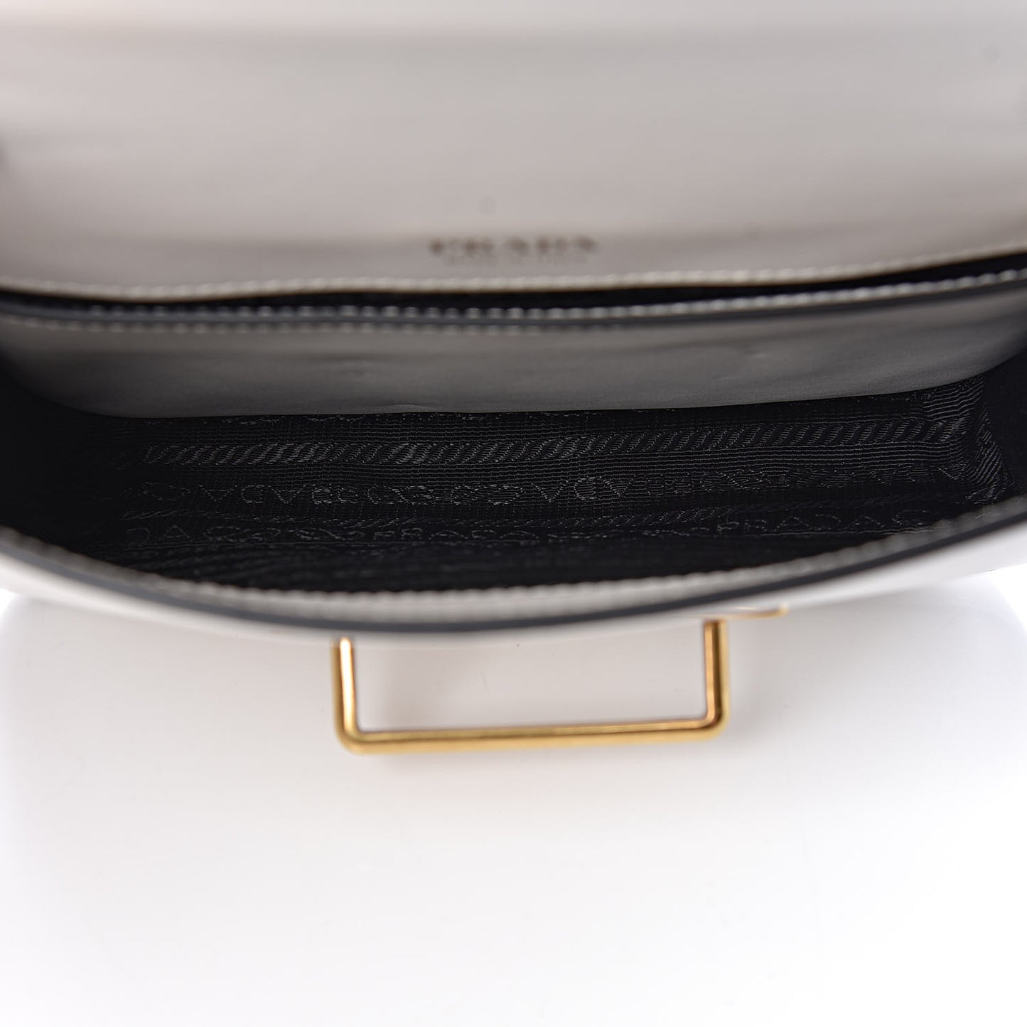 Saffiano City Calf Cahier Belt Bag White Black