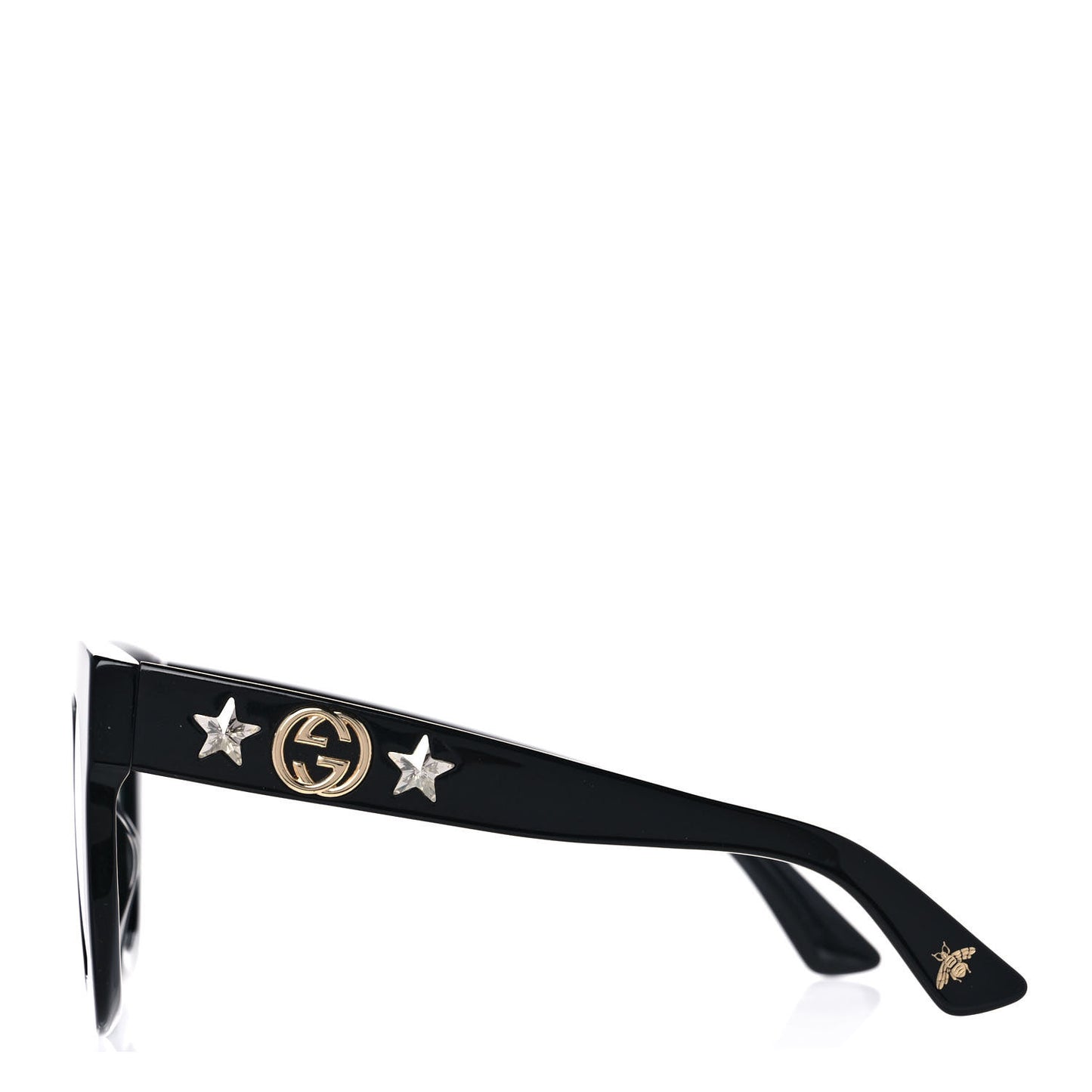 Round Frame Star Sunglasses GG0208S Black