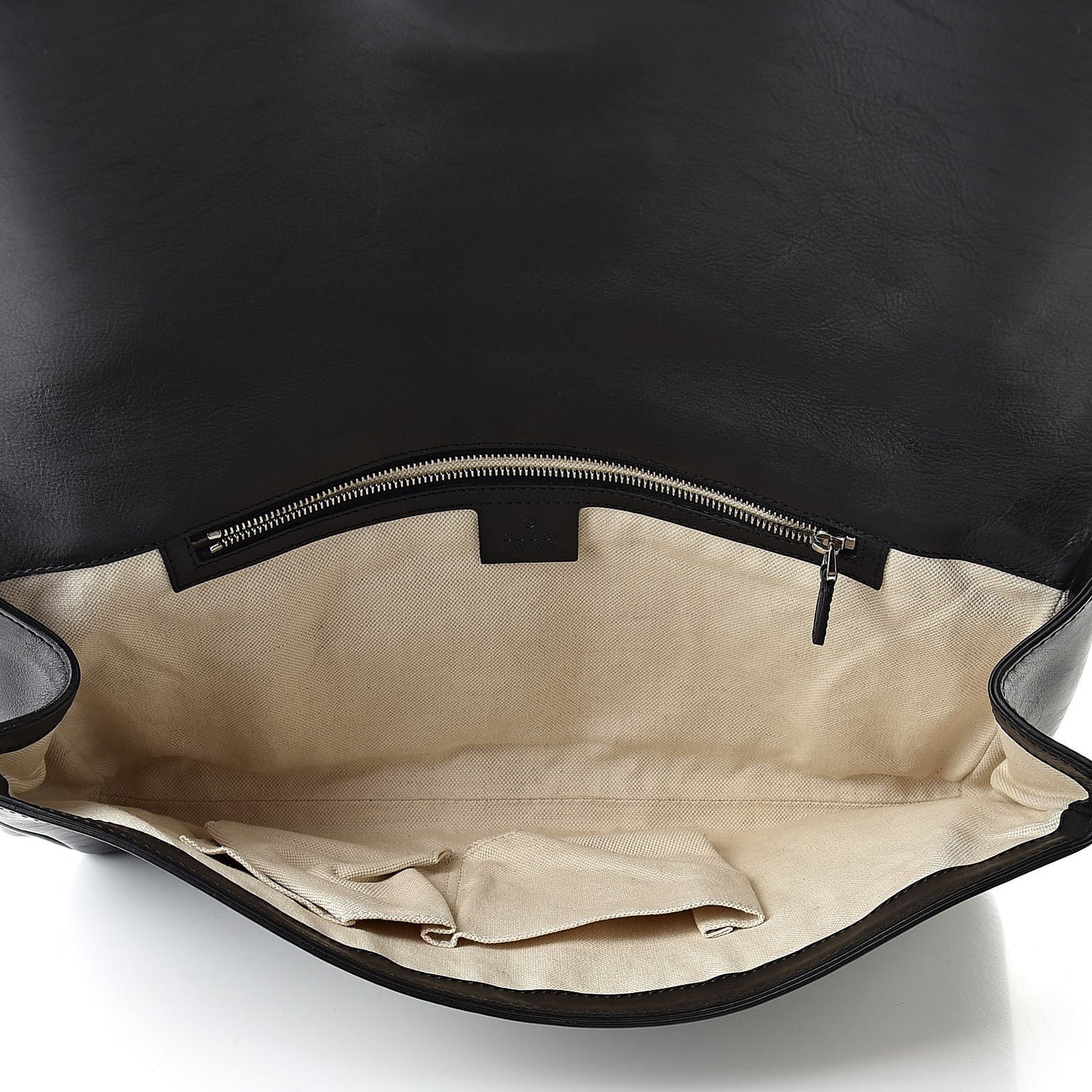 Calfskin Ribot Horse-Heads Clutch Black