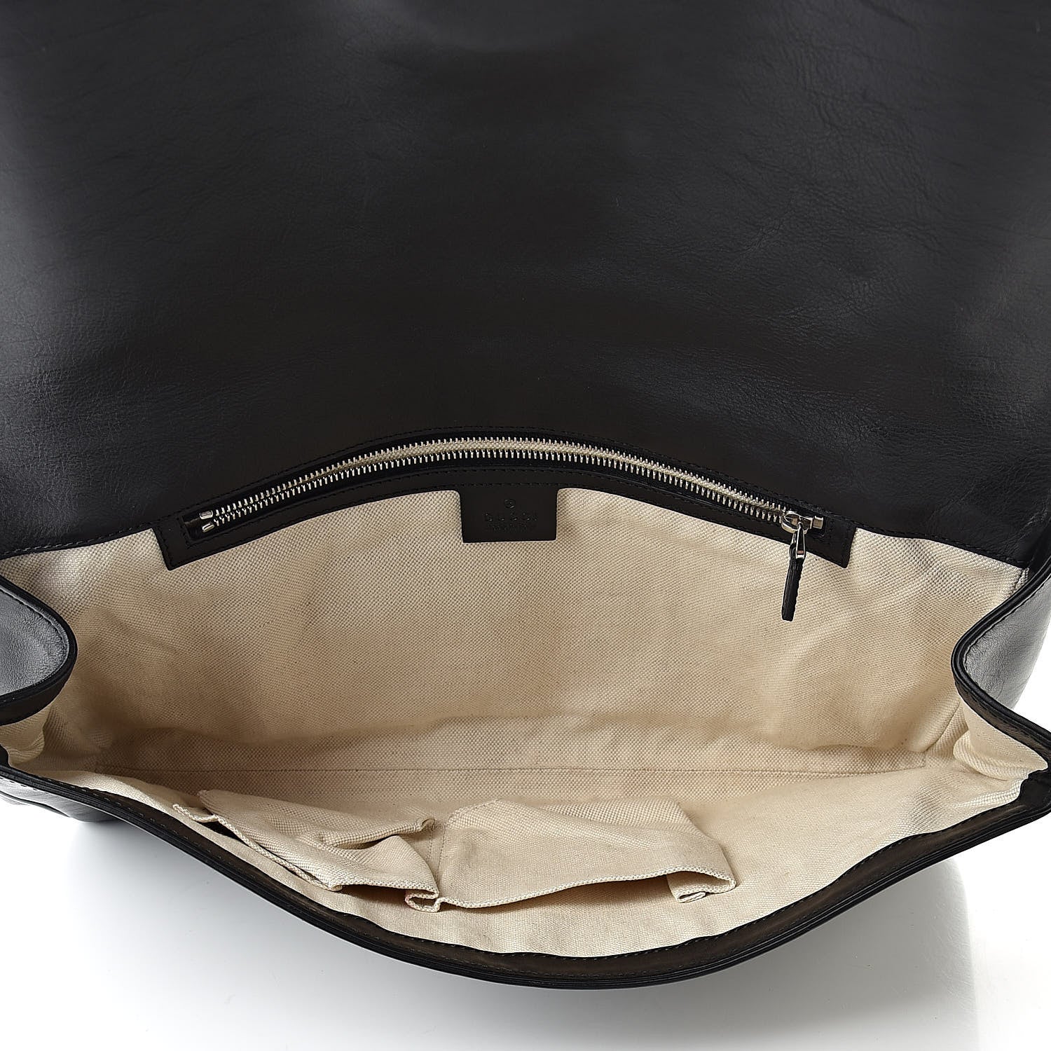 Gucci Calfskin Ribot Horse-Heads Clutch Black 5 of 12