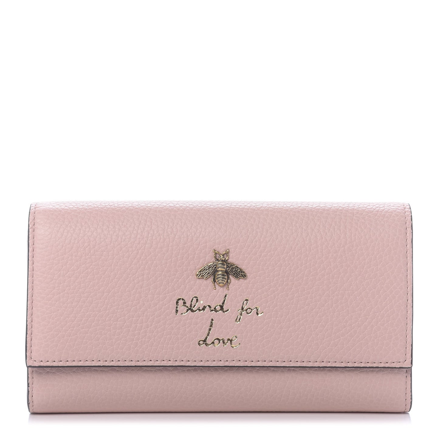 Calfskin Animalier Continental Wallet Porcelain Rose