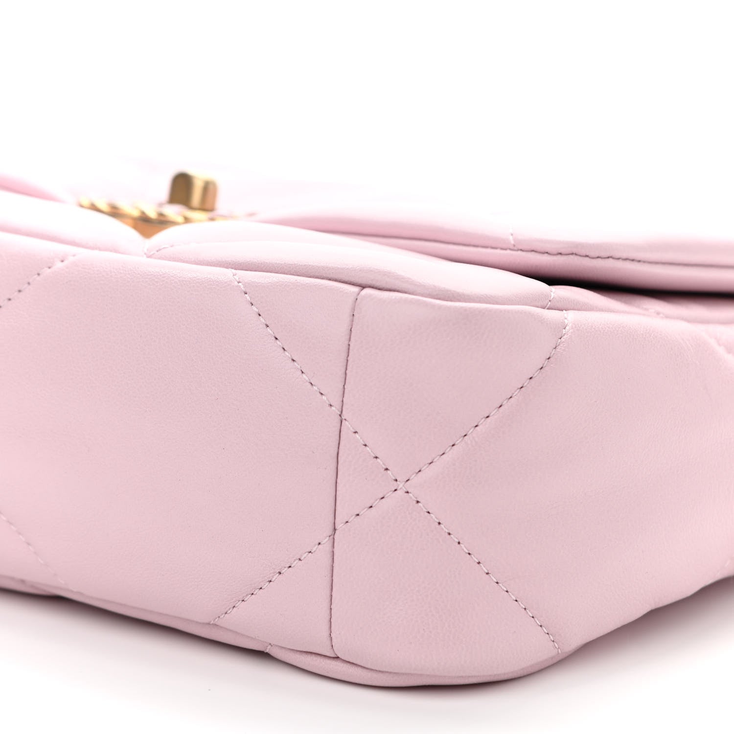 Chanel Lambskin Quilted Medium Chanel 19 Flap Light Pink 10 of 10