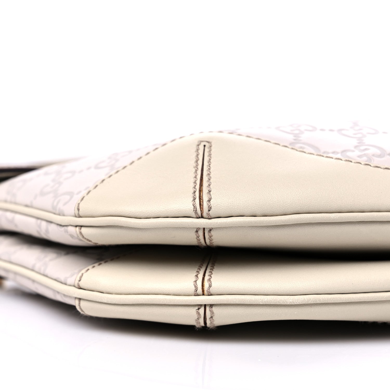 Gucci Guccissima Peggy Bamboo Top Handle Bag Mystic White 7 of 13