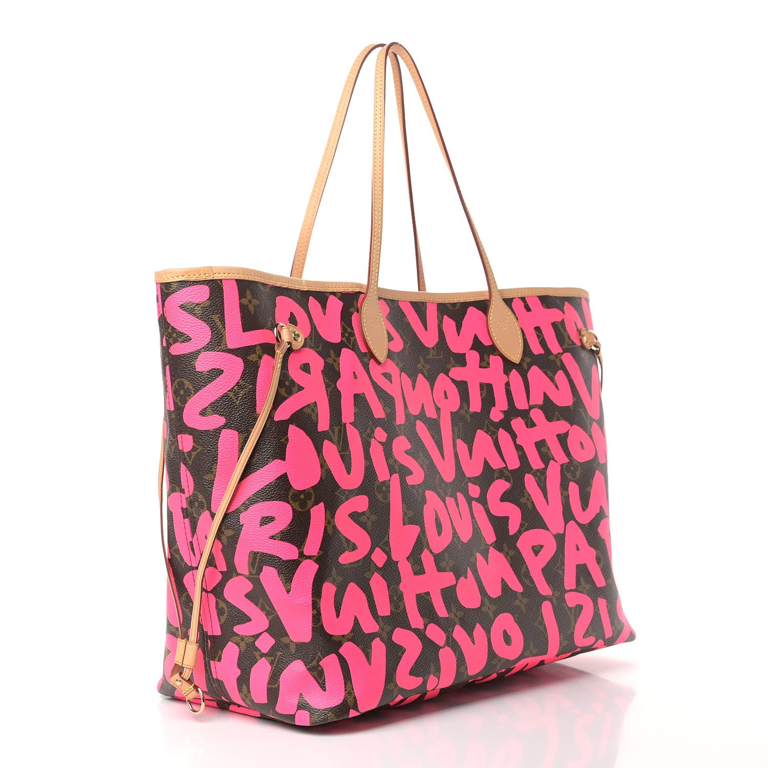 Louis Vuitton Monogram Graffiti Neverfull GM Fuchsia 3 of 10