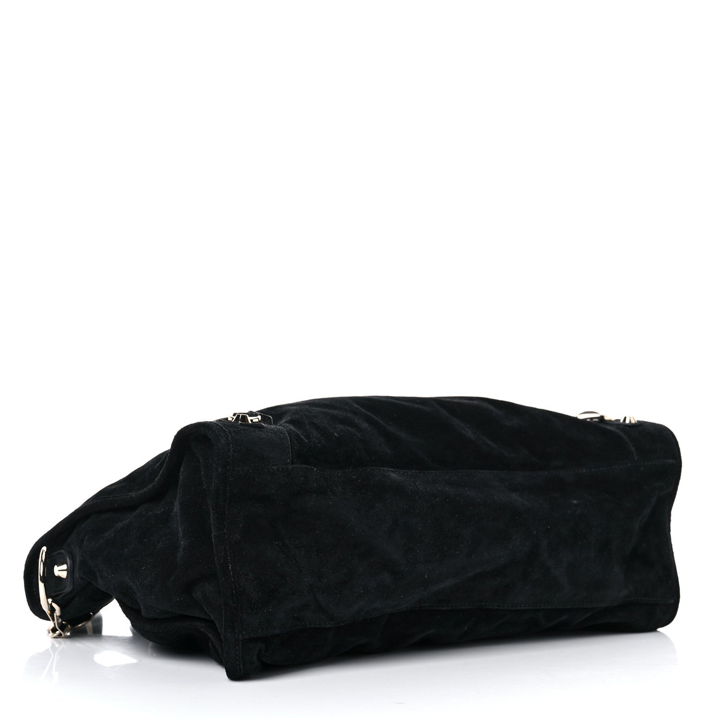 Baby Daim Suede Classic Gold Hardware City Black