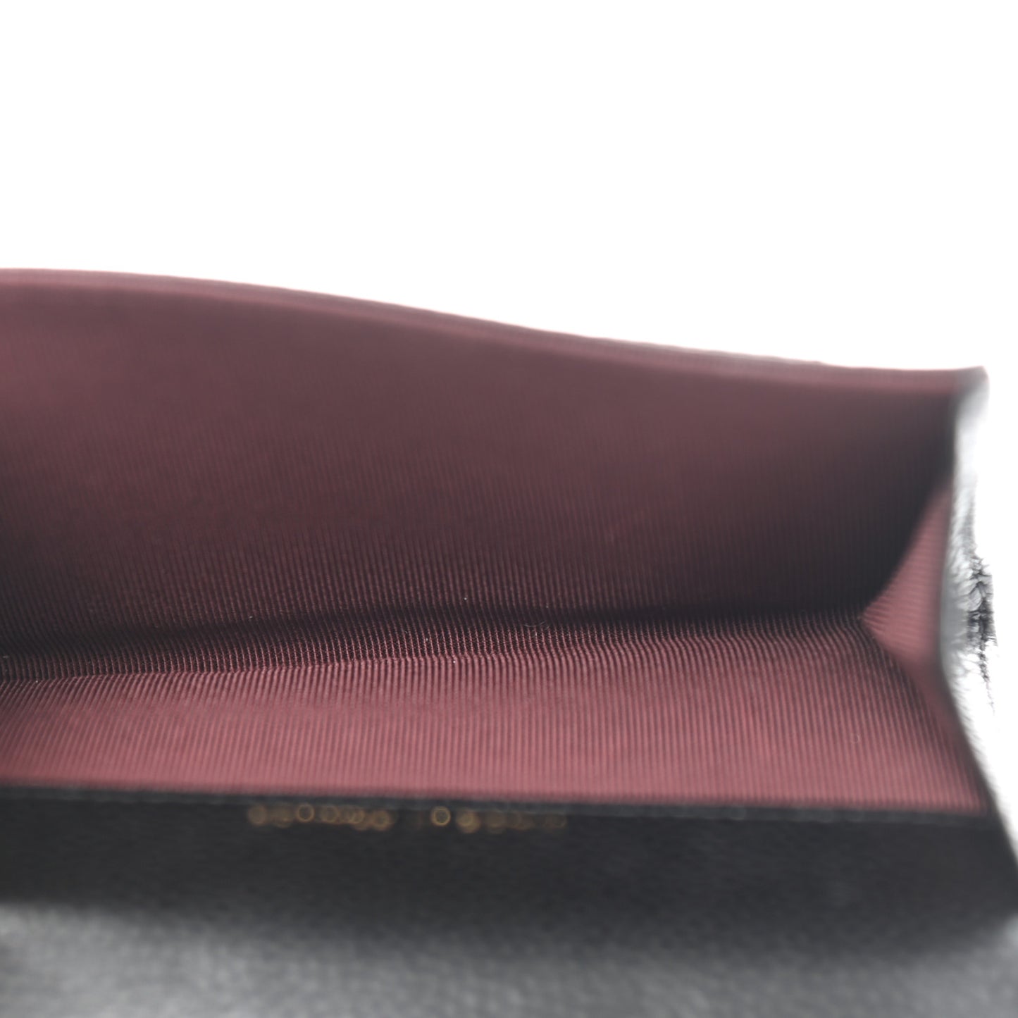 Caviar Quilted Flap Card Holder Black