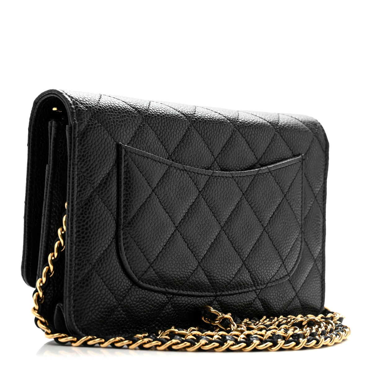 Chanel Caviar Quilted Wallet on Chain WOC Black 2 of 12
