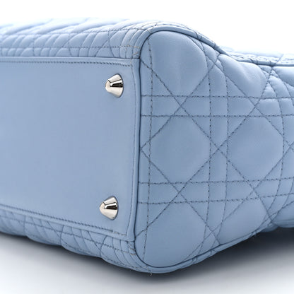 Christian Dior Lambskin Cannage Large Lady Dior Light Blue 10 of 11