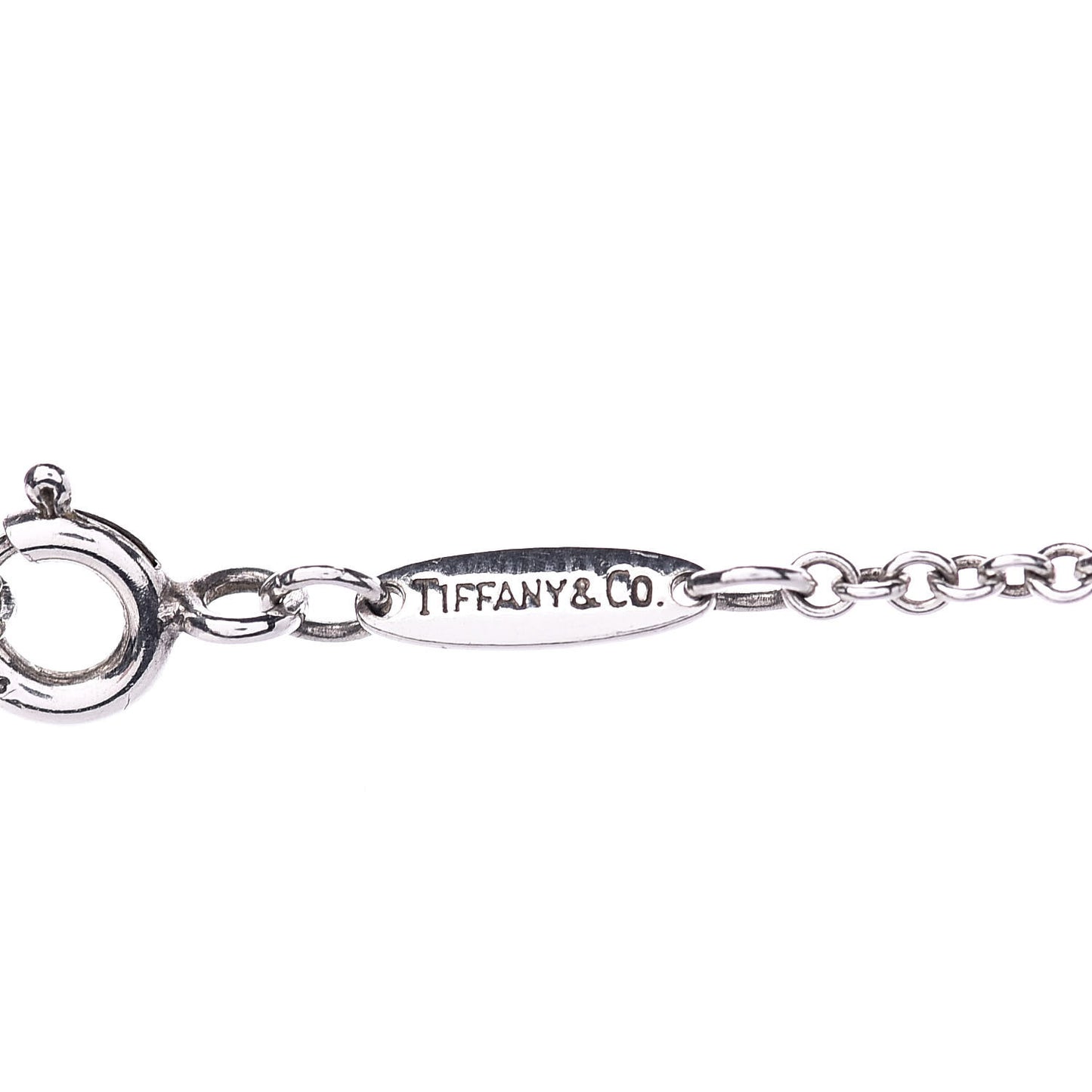 Sterling Silver 22mm Elsa Peretti Open Heart Pendant Necklace