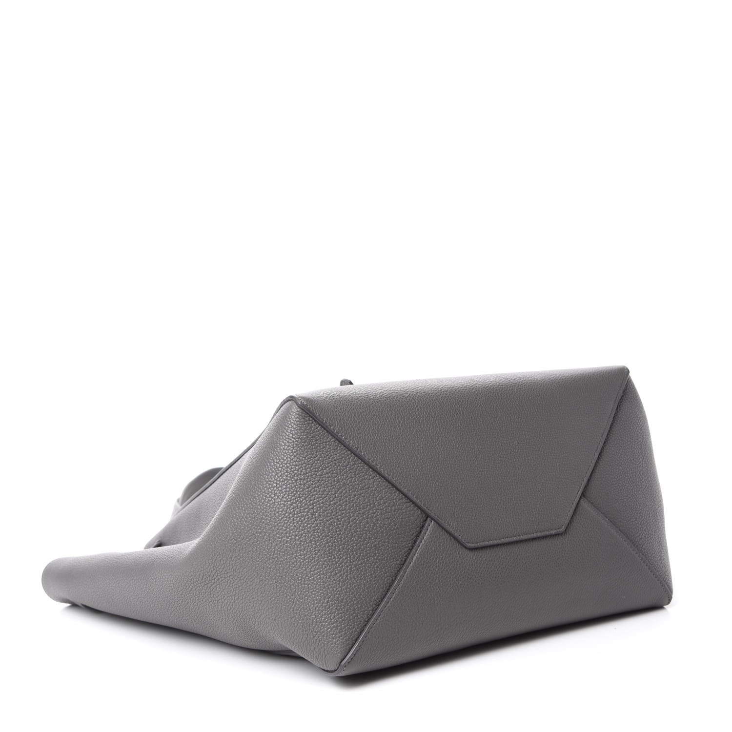 Celine Soft Grained Calfskin Belt Cabas Phantom Medium Grey 4 of 10
