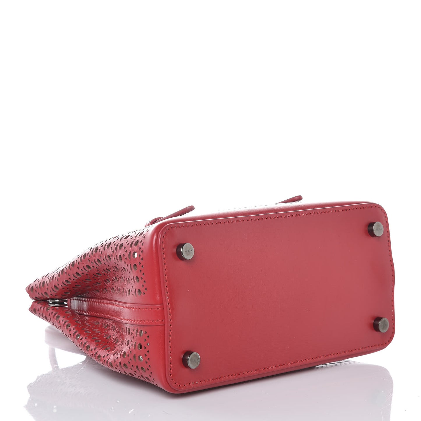 Lux Calfskin Vienne Mina 25 Bag Lacquer Red