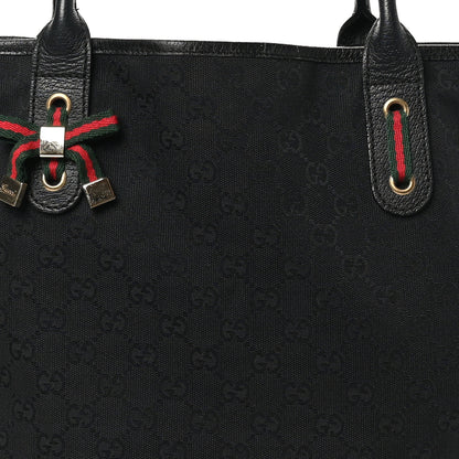 Gucci Monogram Medium Princy Tote Black 8 of 11