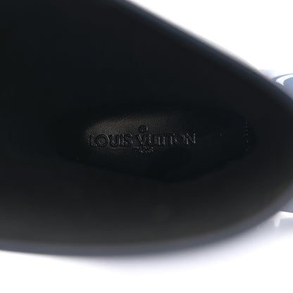 Louis Vuitton Rubber Embossed Monogram Splash Rain Boots 36 Blue 8 of 14