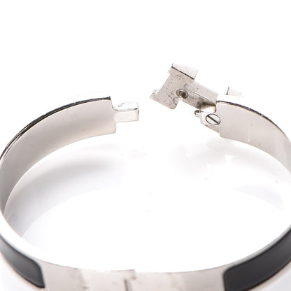 Hermes Enamel Narrow Clic Clac H Bracelet PM Black 5 of 6