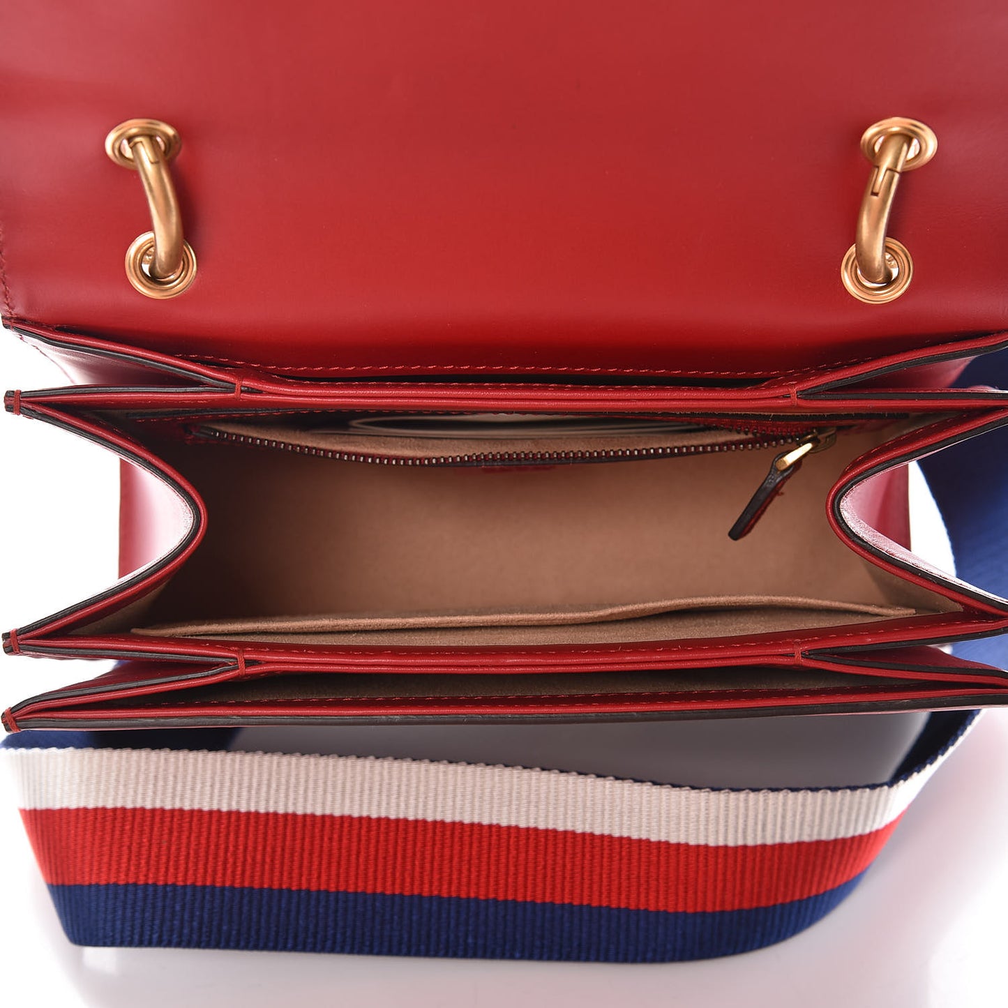 Calfskin Sylvie Web Small Queen Margaret Top Handle Bag Blue Agata Hibiscus Red Mystic White Sugar Pink
