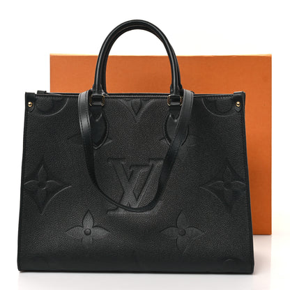 Louis Vuitton Empreinte Monogram Giant Onthego MM Black 10 of 11