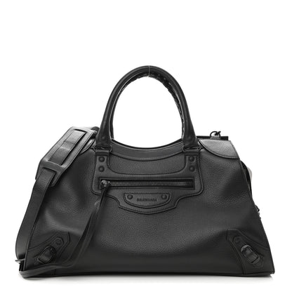 Balenciaga Grained Calfskin Neo Classic Black Hardware Medium City Black 1 of 10