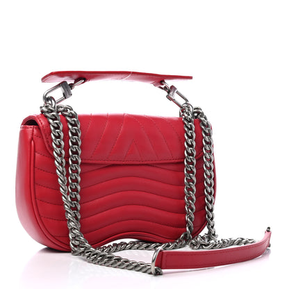 Louis Vuitton Calfskin Love Lock New Wave Chain PM Red 2 of 5