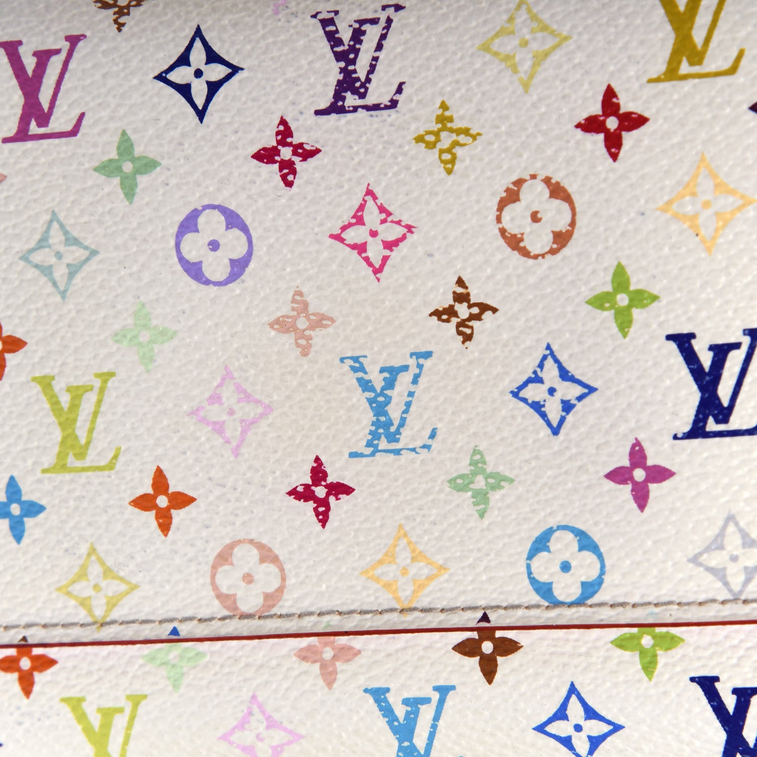Louis Vuitton Monogram Multicolor Sarah Wallet NM White Litchi 11 of 13
