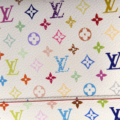 Louis Vuitton Monogram Multicolor Sarah Wallet NM White Litchi 11 of 13