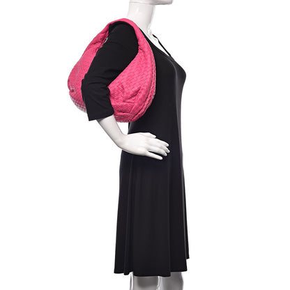 Bottega Veneta Nappa Intrecciato Medium Belly Veneta Hobo Rosa Shock 2 of 9