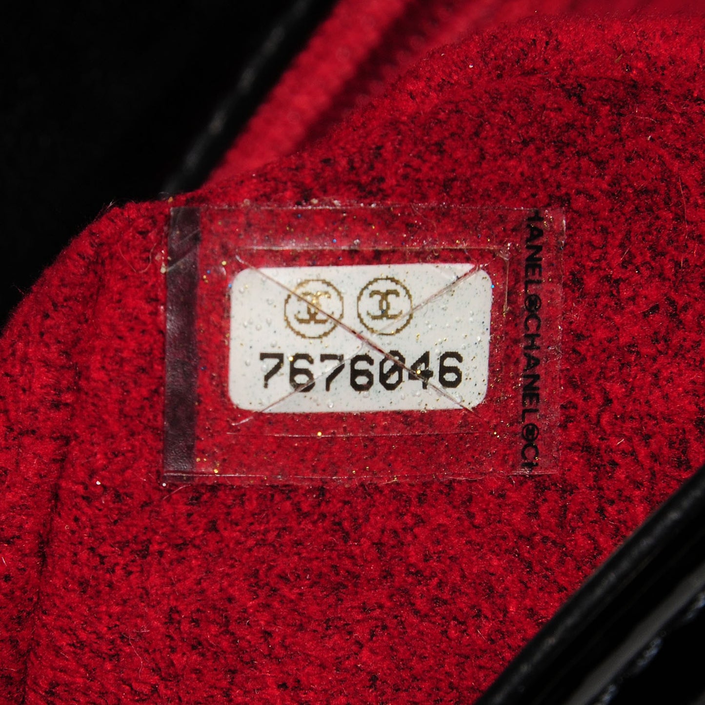 Patent Quilted CC Chocolate Bar Flap Black