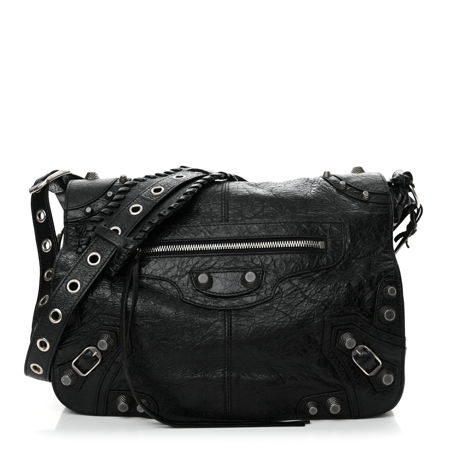 Balenciaga Agneau Arena Medium Le Cagole Messenger Bag Black 1 of 13