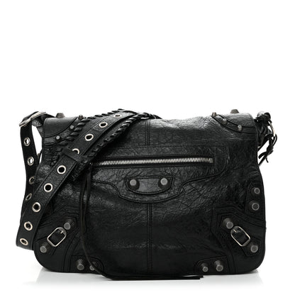 Balenciaga Agneau Arena Medium Le Cagole Messenger Bag Black 1 of 13