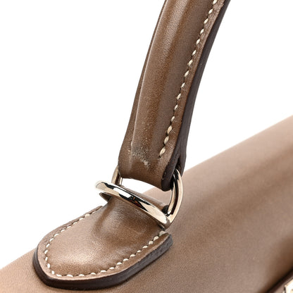 Hermes Tadelakt Kelly Retourne 32 Etoupe 18 of 20
