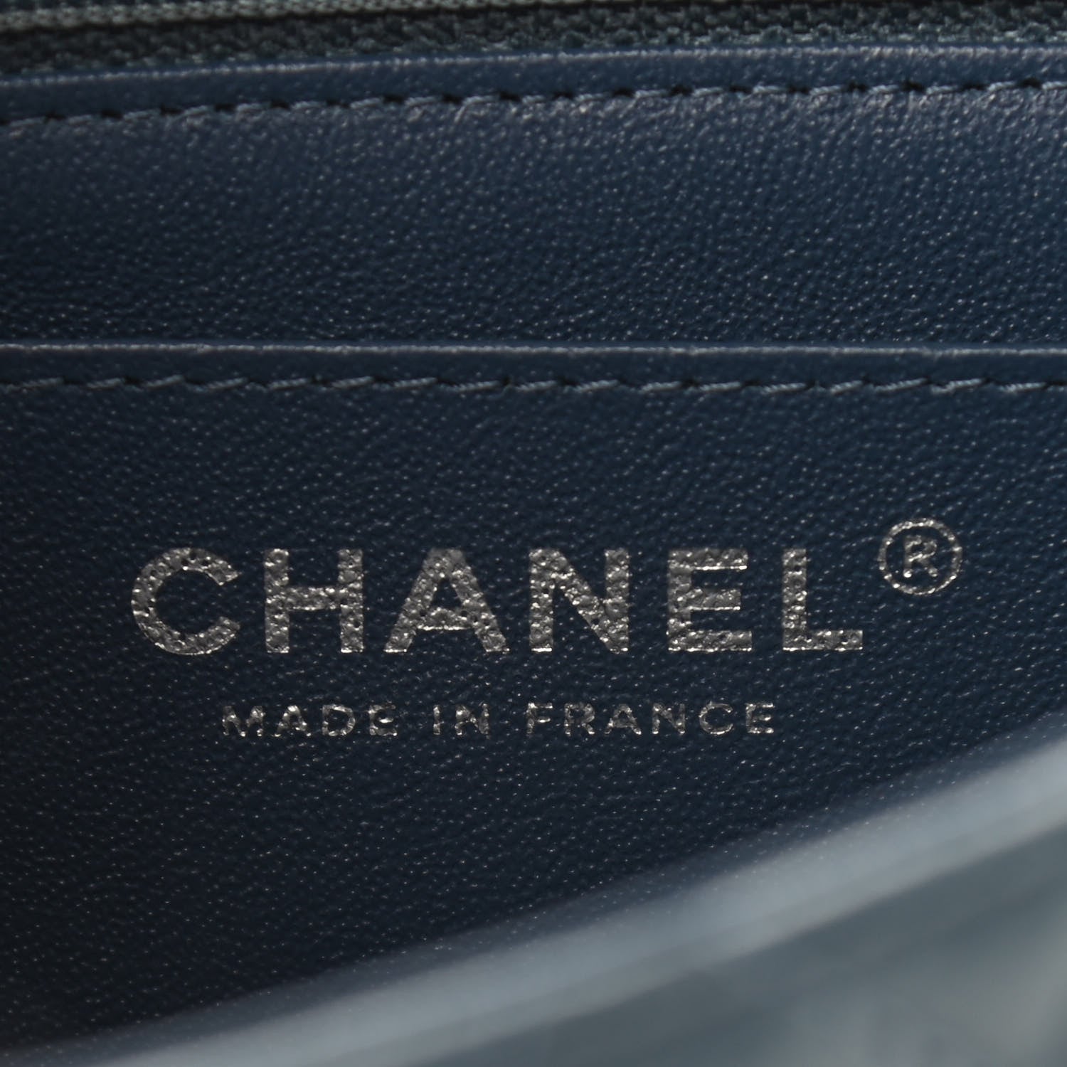 Chanel Lambskin Quilted Mini Square Flap Blue 6 of 9