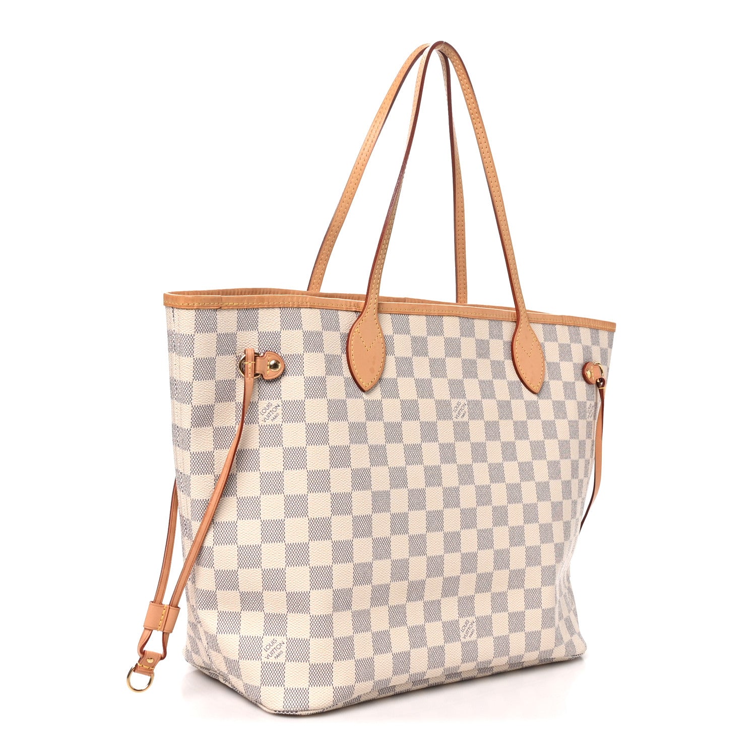Louis Vuitton Damier Azur Neo Neverfull MM Rose Ballerine 3 of 10