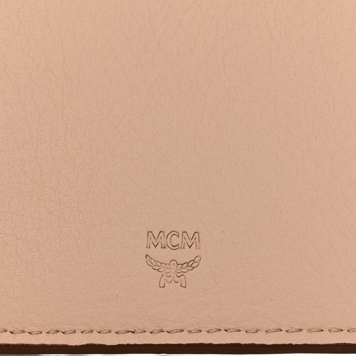 MCM Calfskin Ottomar Large Klara Two Fold Wallet Cognac 6 of 8