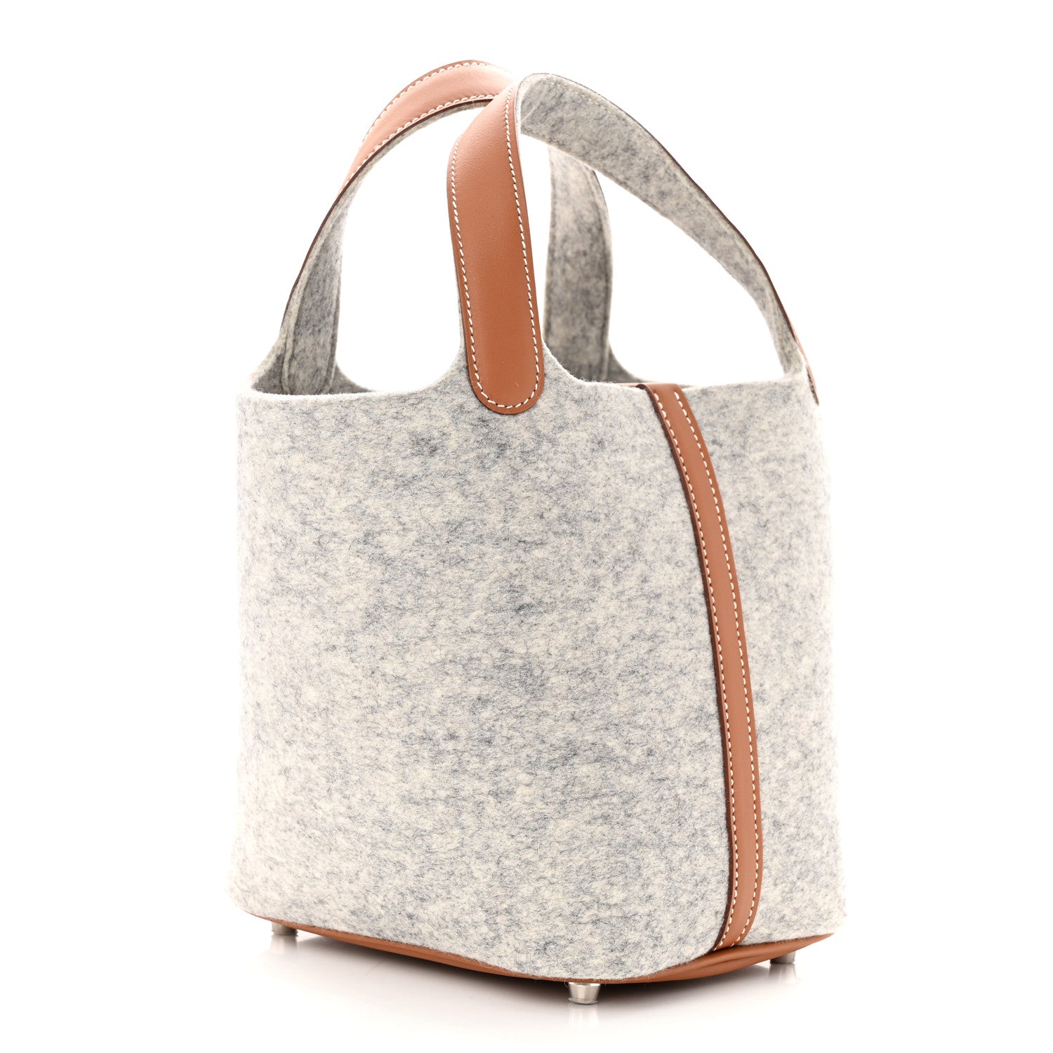 Hermes Feutre Swift Picotin Lock 18 PM Gris Clair Gold 3 of 11