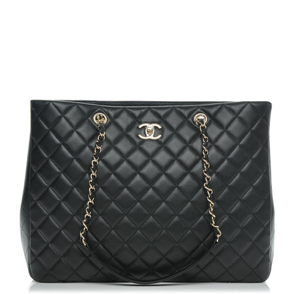 Chanel Calfskin Quilted Timeless Tote Black 1 of 7