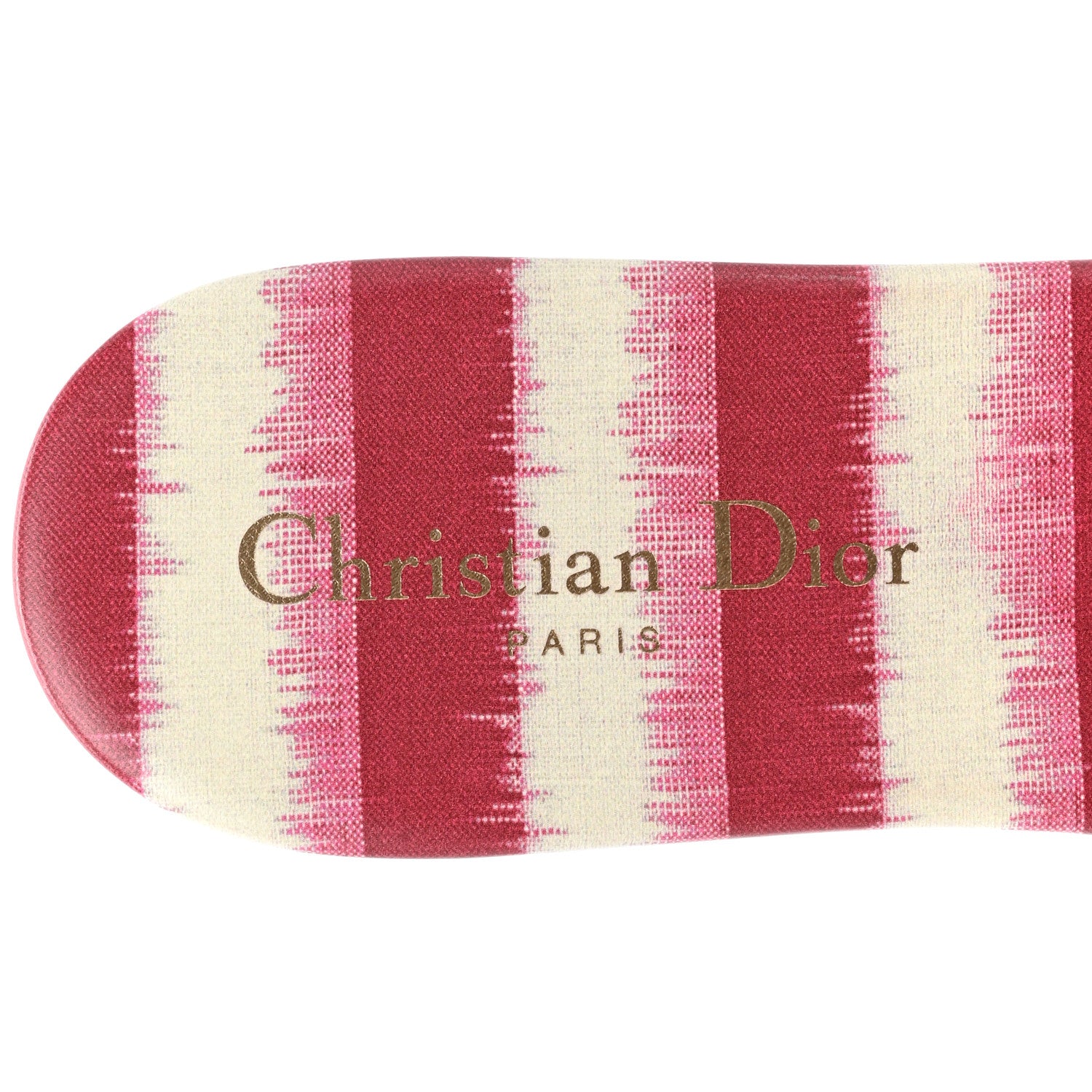 Christian Dior Canvas Embroidered Dway Mules Slide Sandals 38.5 Poppy Red 7 of 10