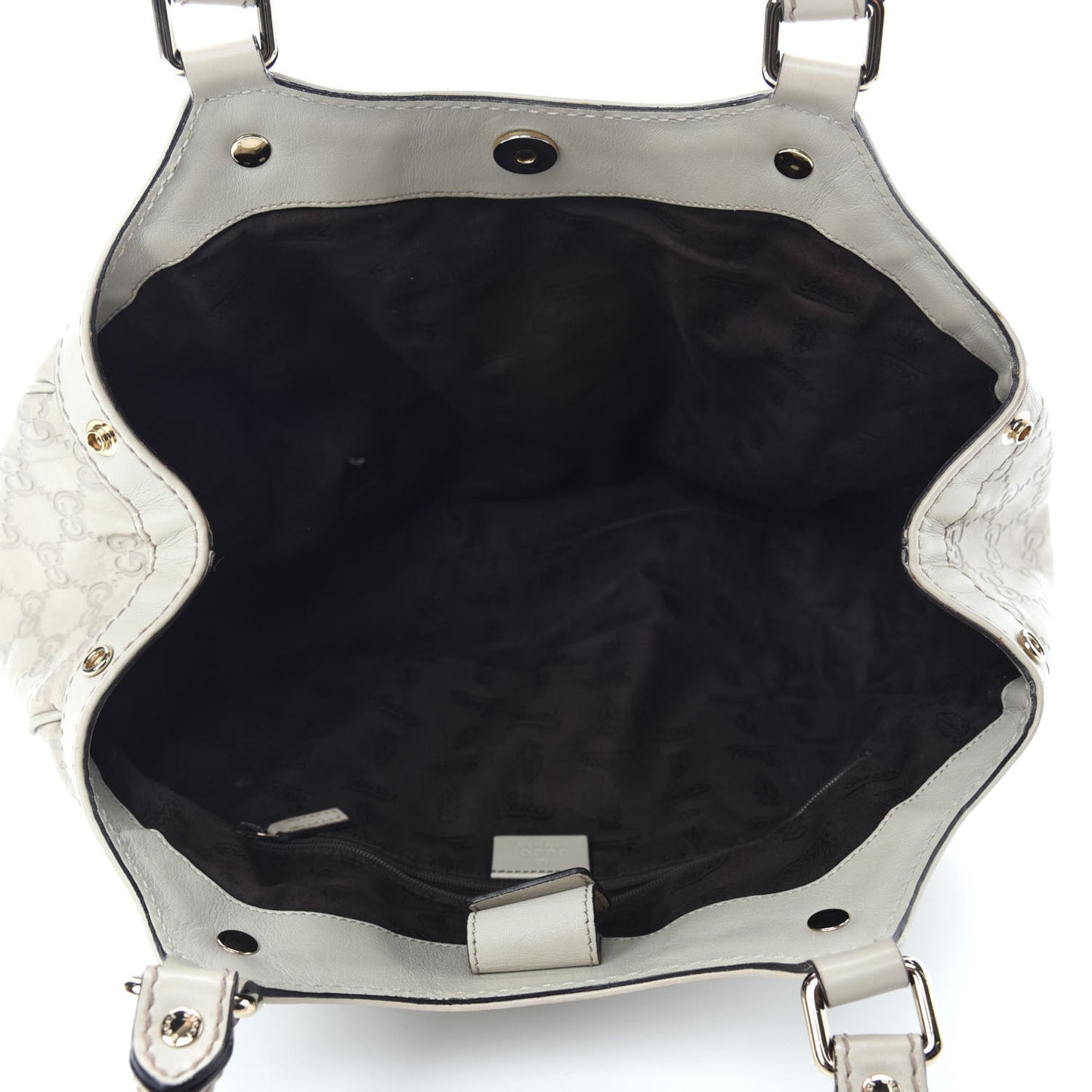 Guccissima Medium Sukey Tote Mystic White