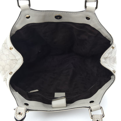 Gucci Guccissima Medium Sukey Tote Mystic White 5 of 14