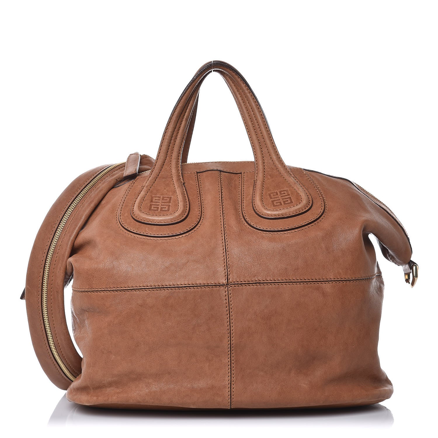 Givenchy Wrinkled Lambskin Medium Nightingale Tan 1 of 17