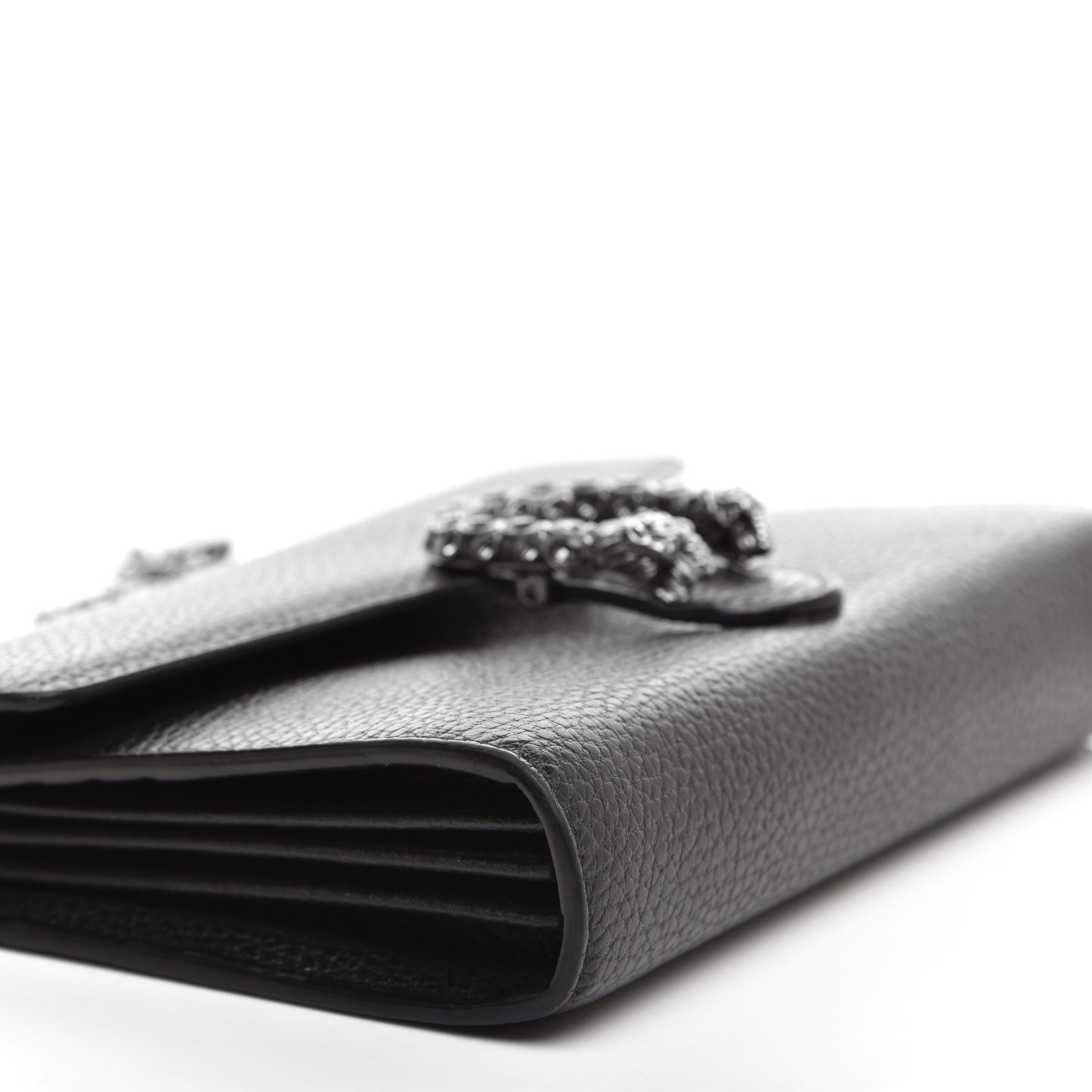 Calfskin Mini Dionysus Chain Wallet Black